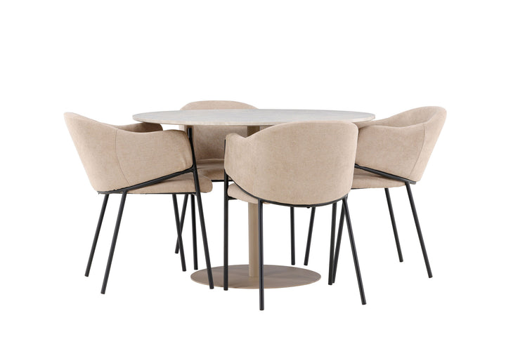 Venture Home Lycke Dining Table with Evelina Dining Chair
