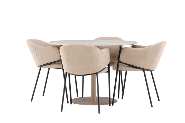 Venture Home Lycke Dining Table with Evelina Dining Chair