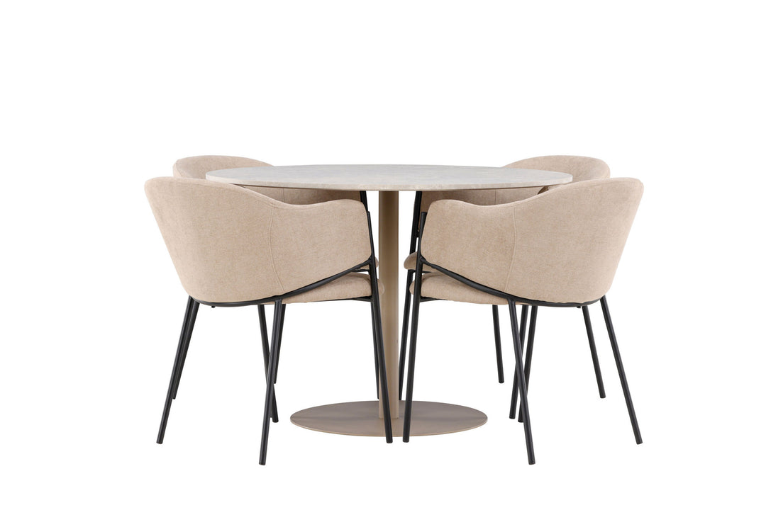 Venture Home Lycke Dining Table with Evelina Dining Chair