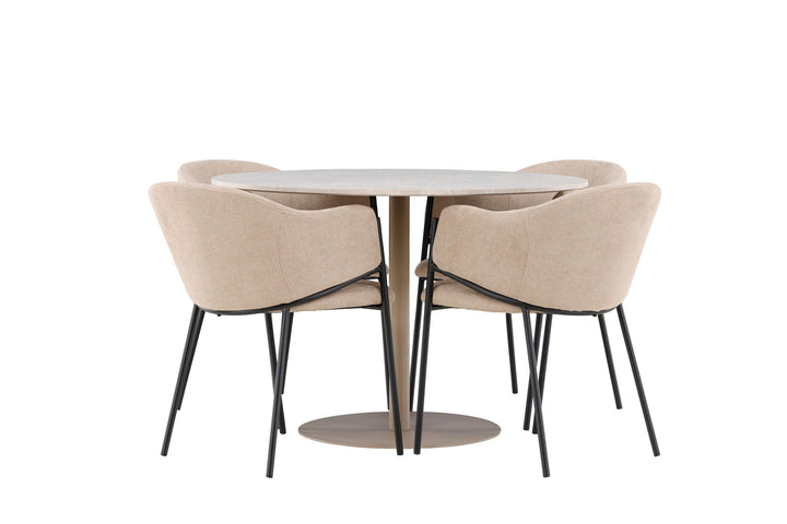 Venture Home Lycke Dining Table with Evelina Dining Chair