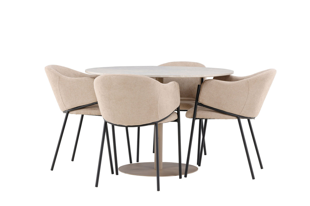 Venture Home Lycke Dining Table with Evelina Dining Chair