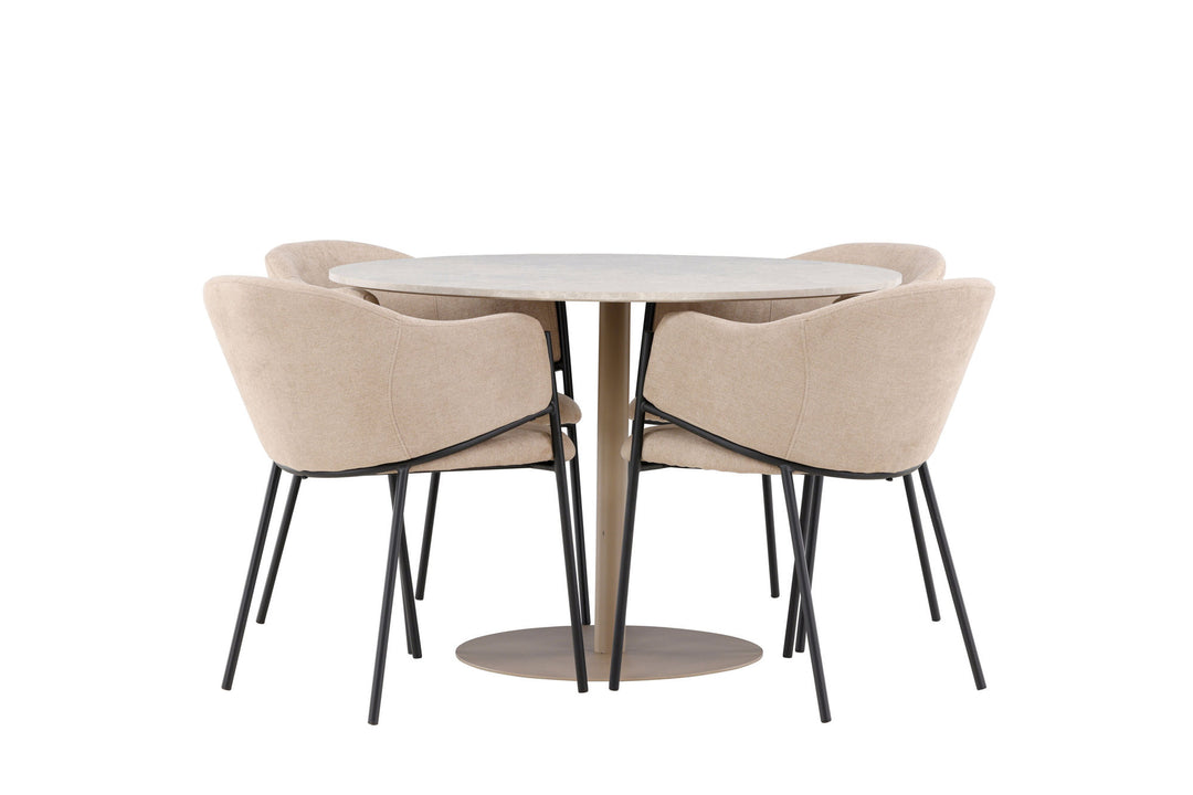 Venture Home Lycke Dining Table with Evelina Dining Chair