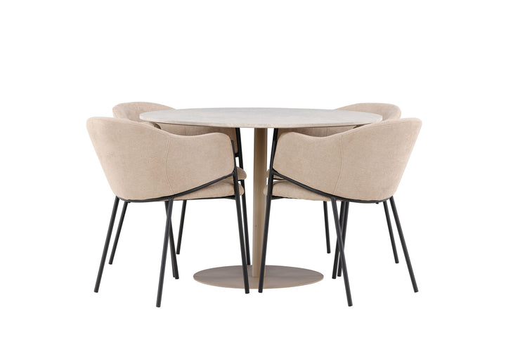 Venture Home Lycke Dining Table with Evelina Dining Chair