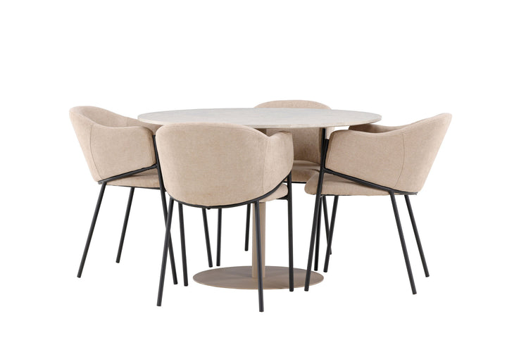 Venture Home Lycke Dining Table with Evelina Dining Chair