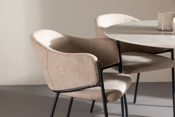 Venture Home Lycke Dining Table with Evelina Dining Chair