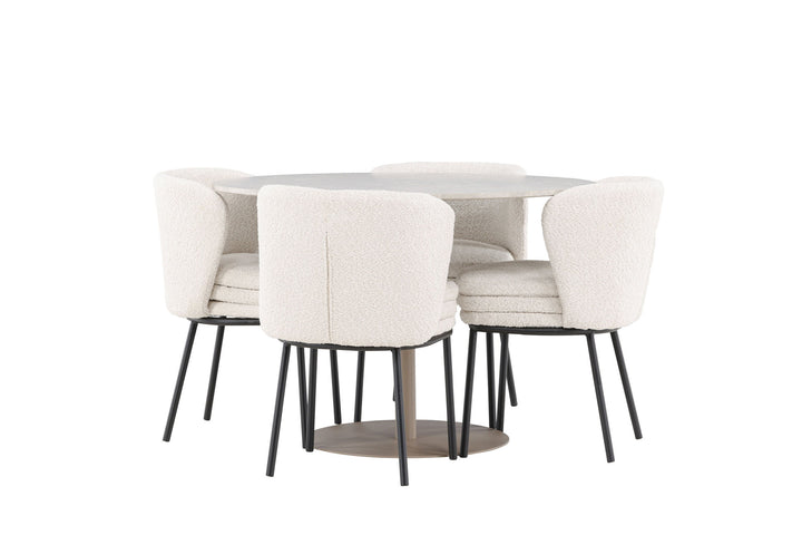 Venture Home Lycke Dining Table with Agnes Dining Chair