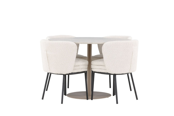 Venture Home Lycke Dining Table with Agnes Dining Chair