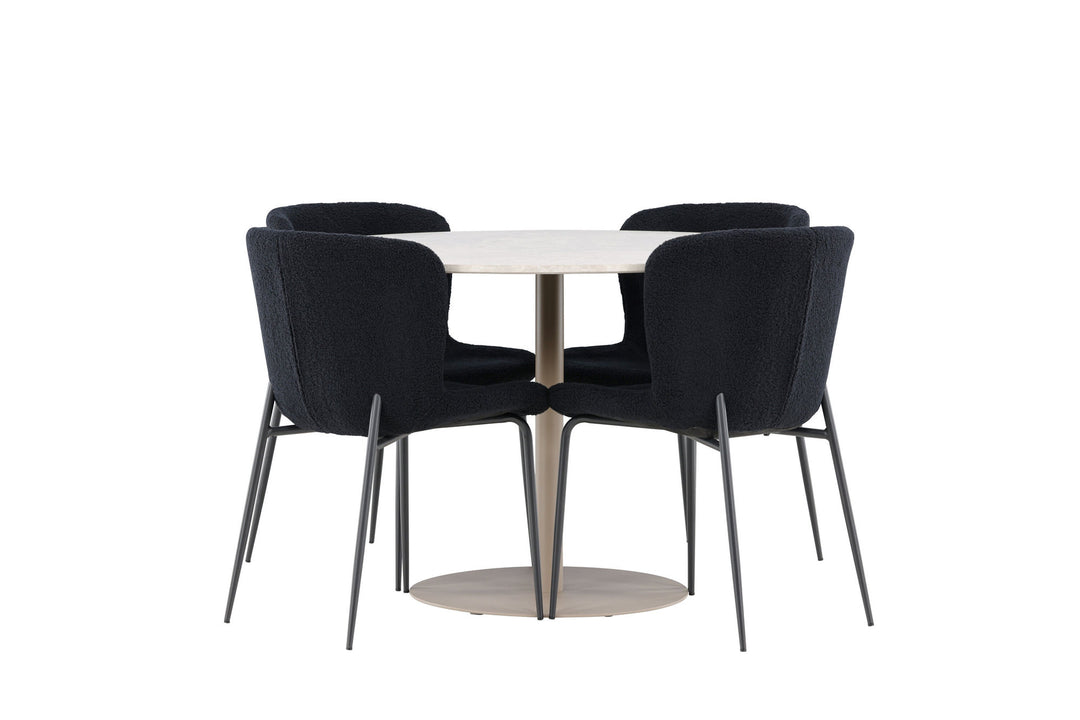 Venture Home Lycke Dining Table with Modesto Dining Chair