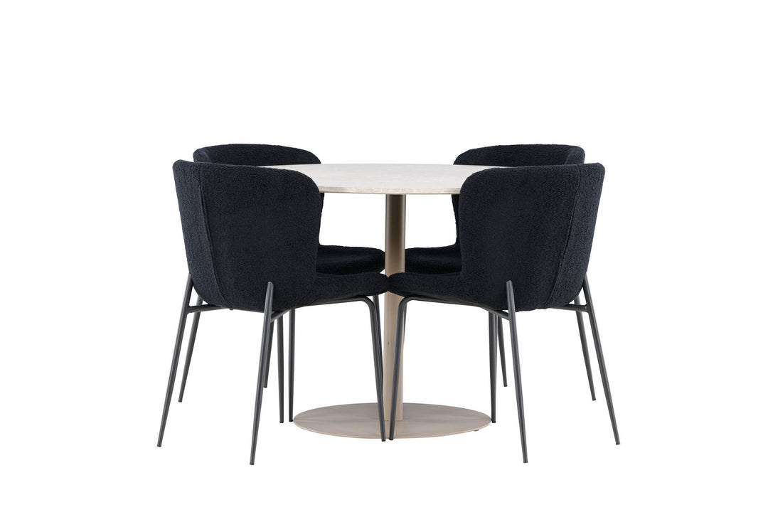Venture Home Lycke Dining Table with Modesto Dining Chair