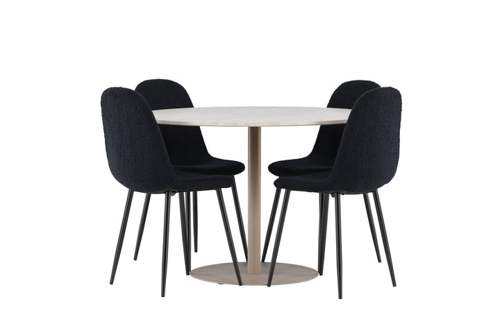 Venture Home Lycke Dining Table with Polar Dining Chair