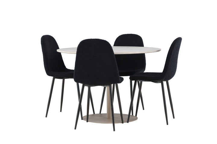 Venture Home Lycke Dining Table with Polar Dining Chair