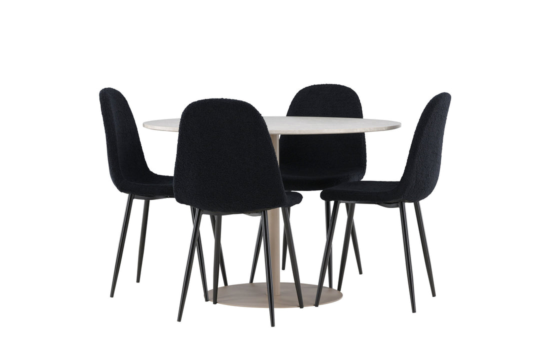Venture Home Lycke Dining Table with Polar Dining Chair
