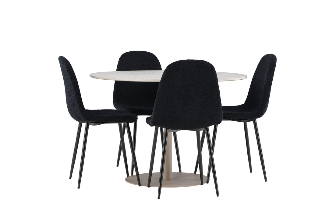 Venture Home Lycke Dining Table with Polar Dining Chair