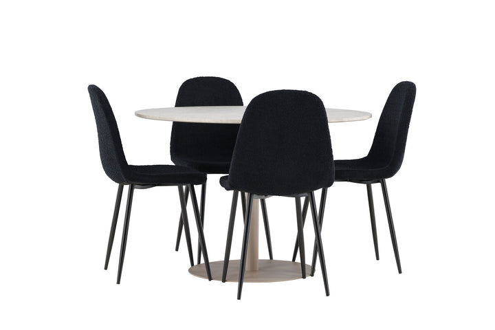 Venture Home Lycke Dining Table with Polar Dining Chair