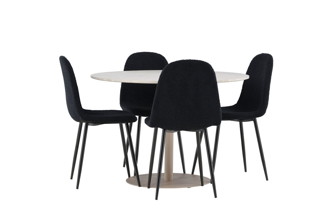 Venture Home Lycke Dining Table with Polar Dining Chair