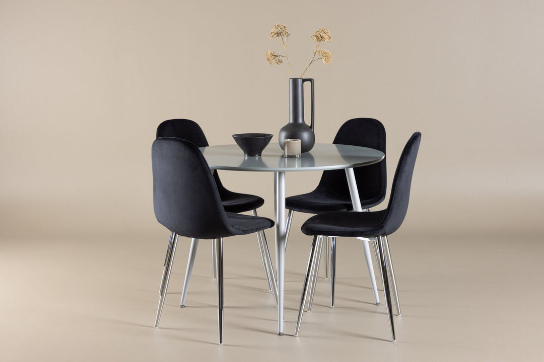 Venture Home Plaza Dining Table with Polar Dining Chair