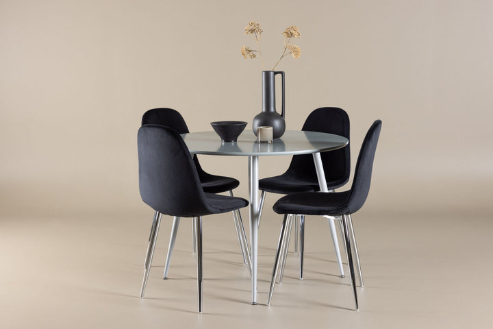 Venture Home Plaza Dining Table with Polar Dining Chair