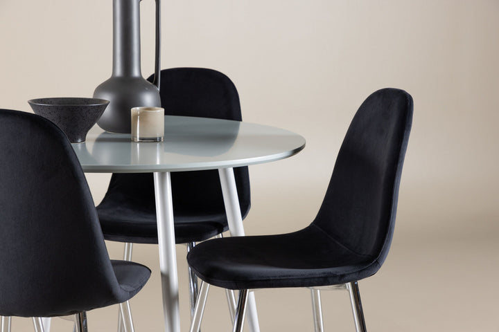 Venture Home Plaza Dining Table with Polar Dining Chair