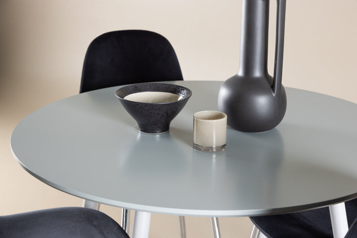Venture Home Plaza Dining Table with Polar Dining Chair
