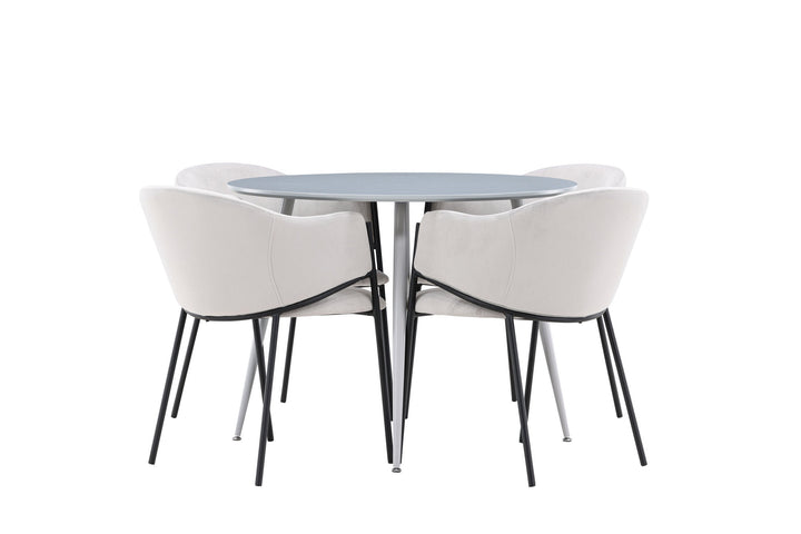 Venture Home Plaza Dining Table with Evelina Dining Chair