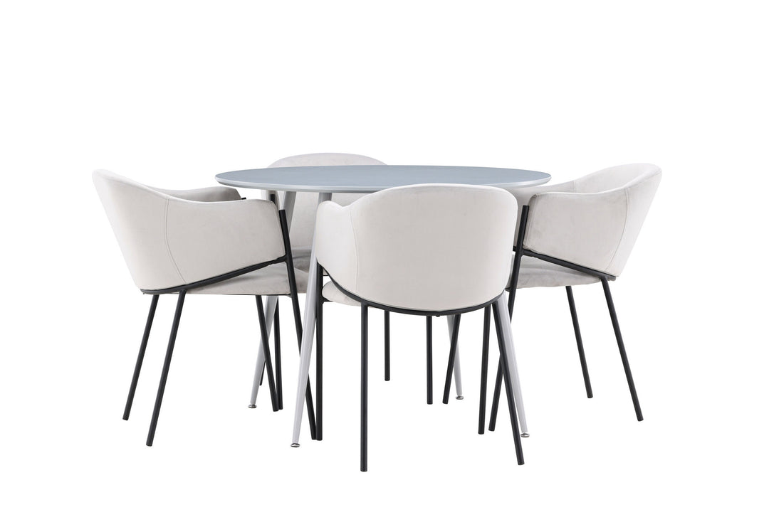Venture Home Plaza Dining Table with Evelina Dining Chair