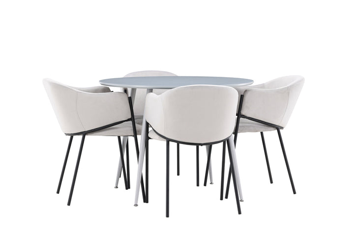 Venture Home Plaza Dining Table with Evelina Dining Chair