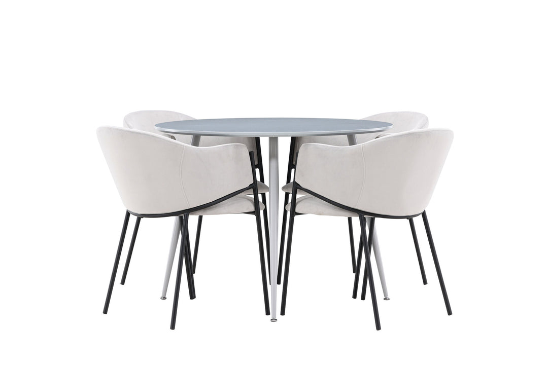 Venture Home Plaza Dining Table with Evelina Dining Chair