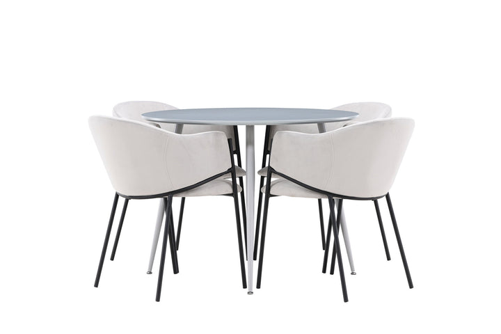 Venture Home Plaza Dining Table with Evelina Dining Chair