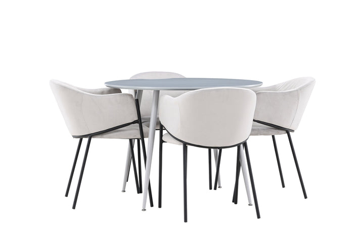 Venture Home Plaza Dining Table with Evelina Dining Chair