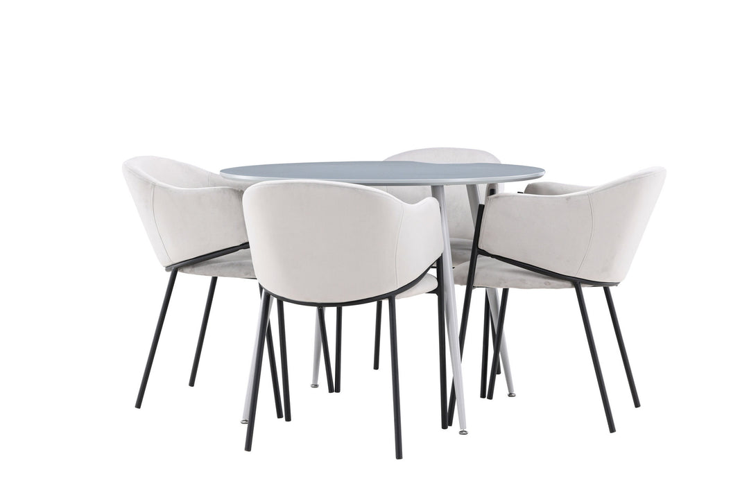 Venture Home Plaza Dining Table with Evelina Dining Chair