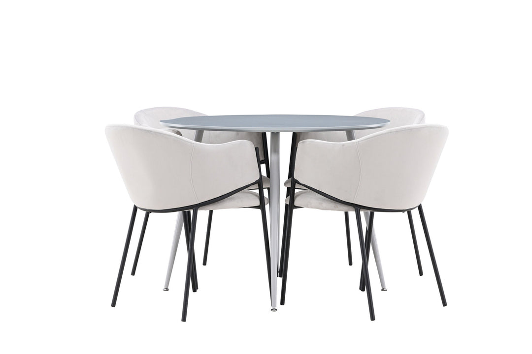 Venture Home Plaza Dining Table with Evelina Dining Chair