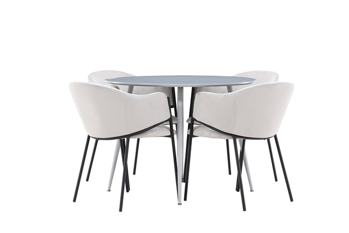 Venture Home Plaza Dining Table with Evelina Dining Chair