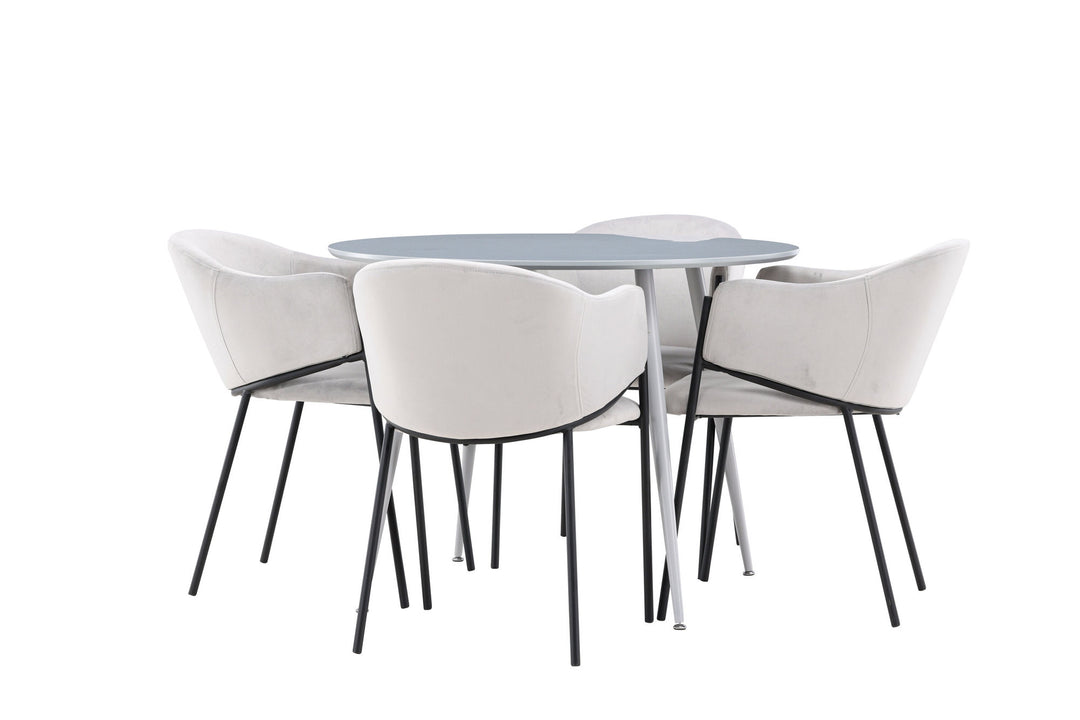 Venture Home Plaza Dining Table with Evelina Dining Chair