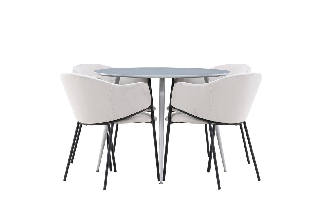 Venture Home Plaza Dining Table with Evelina Dining Chair