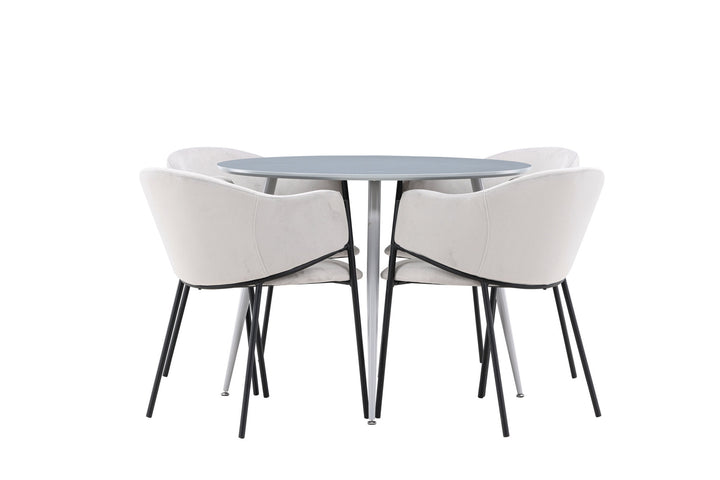 Venture Home Plaza Dining Table with Evelina Dining Chair