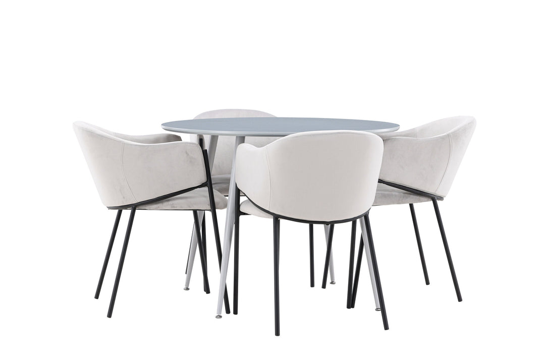 Venture Home Plaza Dining Table with Evelina Dining Chair