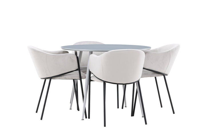 Venture Home Plaza Dining Table with Evelina Dining Chair