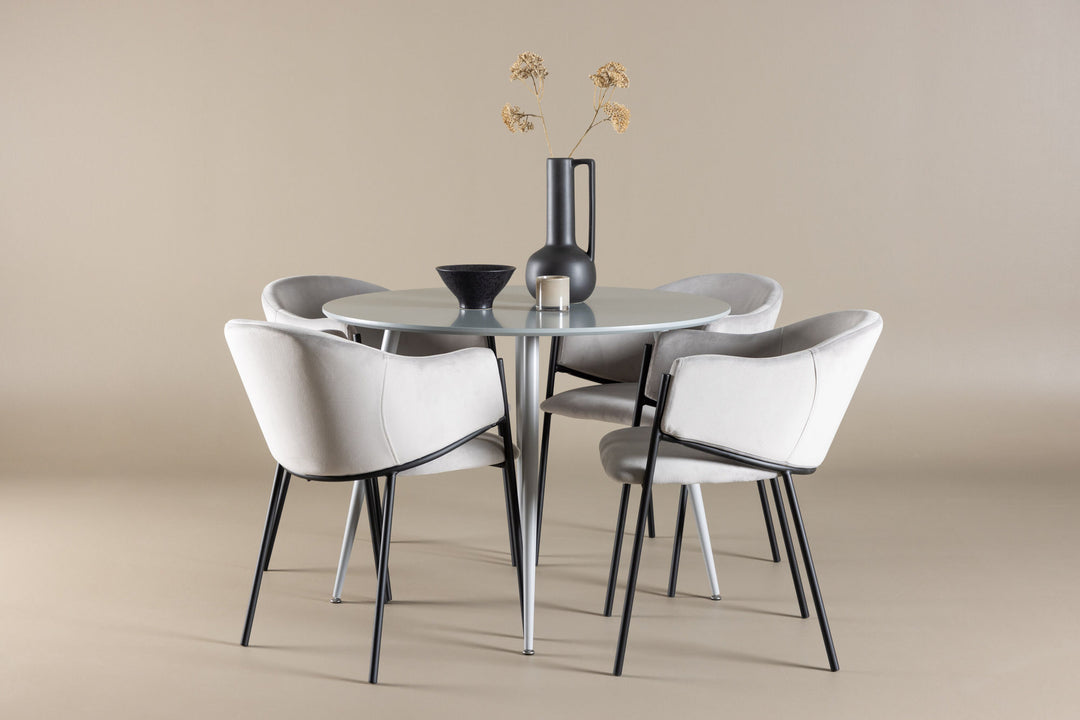 Venture Home Plaza Dining Table with Evelina Dining Chair