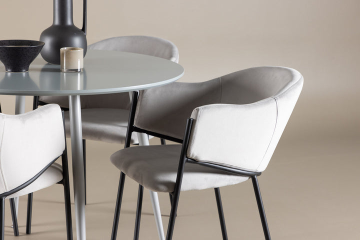 Venture Home Plaza Dining Table with Evelina Dining Chair