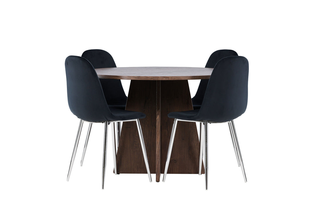 Venture Home Bootcut Dining Table with Polar Dining Chair
