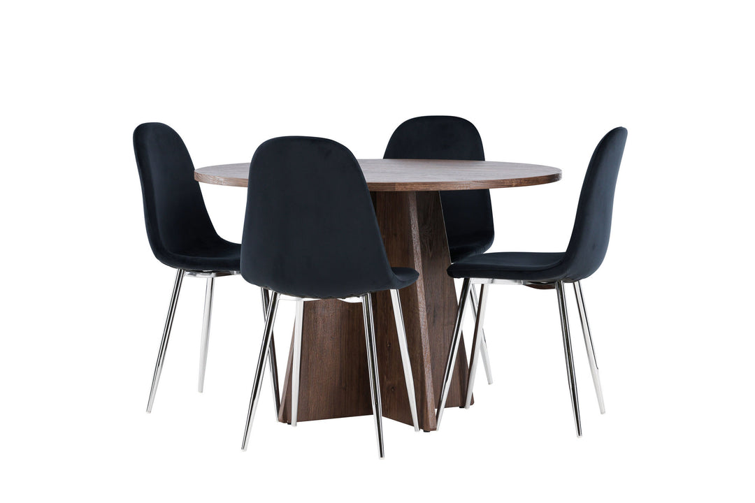 Venture Home Bootcut Dining Table with Polar Dining Chair