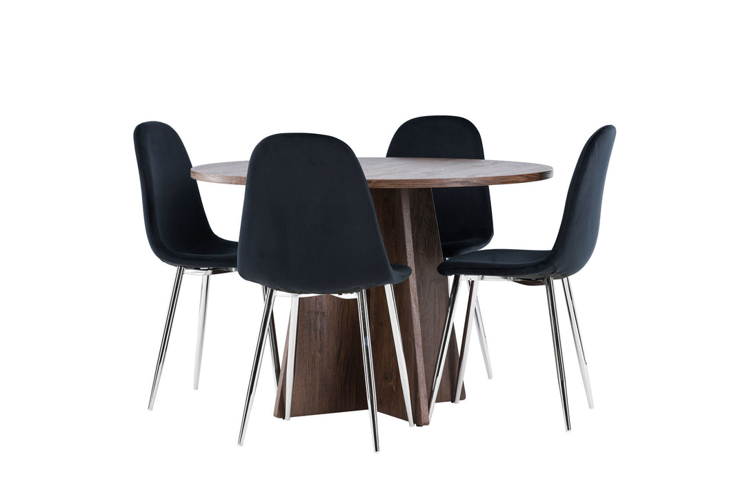 Venture Home Bootcut Dining Table with Polar Dining Chair