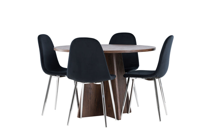 Venture Home Bootcut Dining Table with Polar Dining Chair