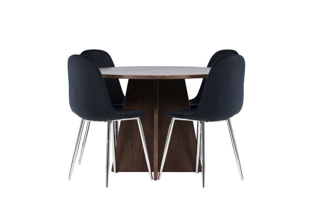 Venture Home Bootcut Dining Table with Polar Dining Chair
