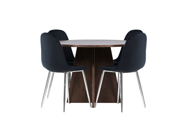 Venture Home Bootcut Dining Table with Polar Dining Chair