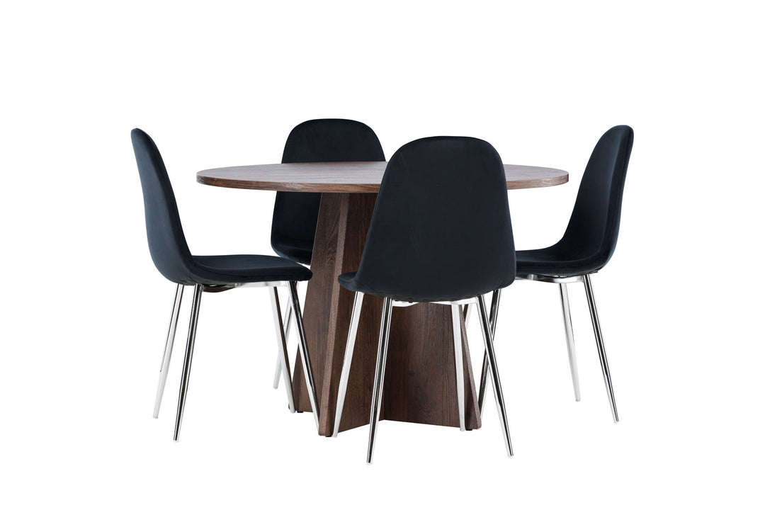 Venture Home Bootcut Dining Table with Polar Dining Chair