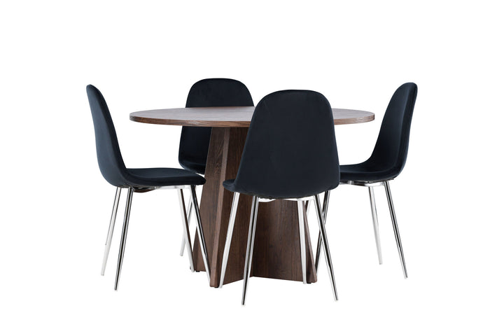 Venture Home Bootcut Dining Table with Polar Dining Chair