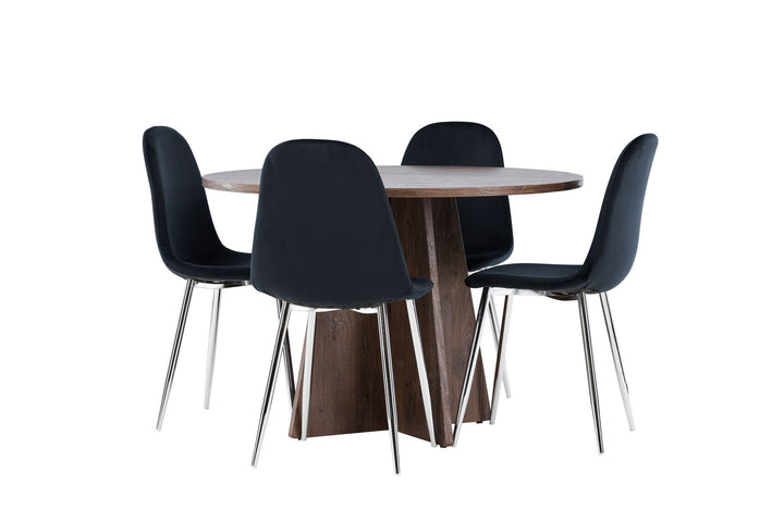 Venture Home Bootcut Dining Table with Polar Dining Chair