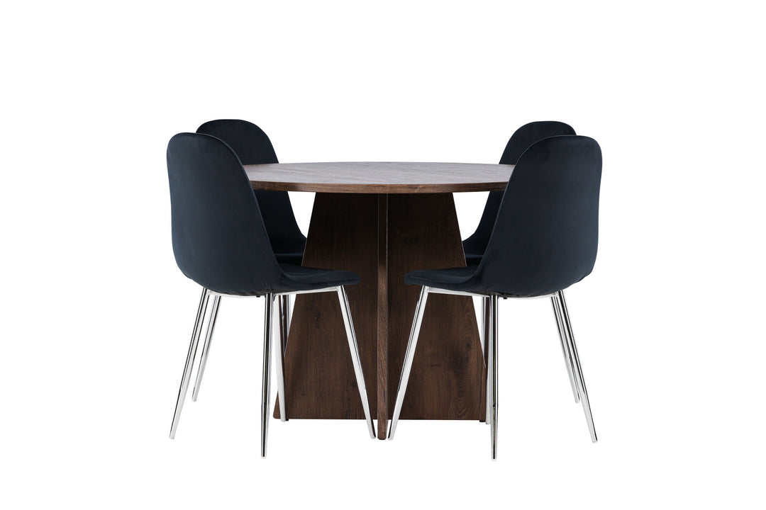 Venture Home Bootcut Dining Table with Polar Dining Chair