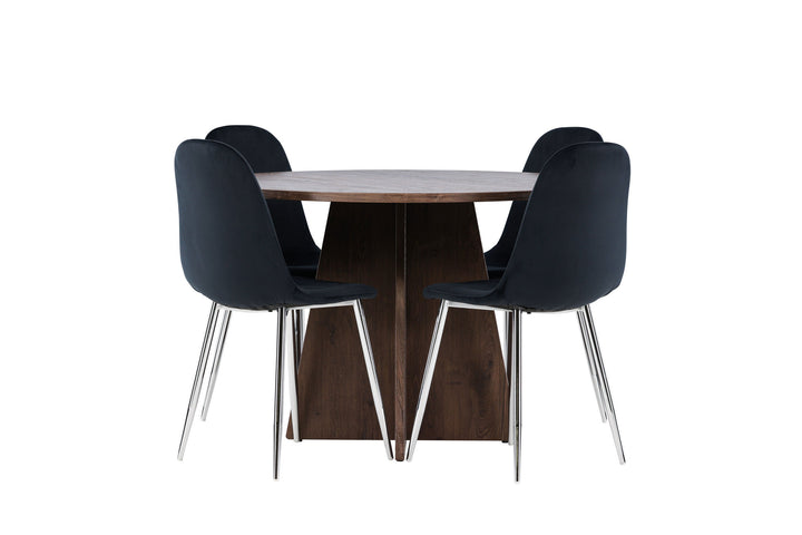 Venture Home Bootcut Dining Table with Polar Dining Chair